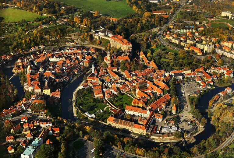 cesky-krumlov-letecky-snimek