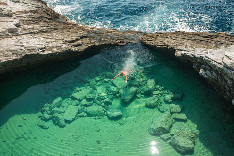 Thassos'ta Bir Doğal Havuz: Giola